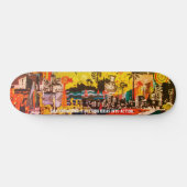 Abstract stedelijk persoonlijk skateboard (Horizontaal)