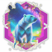 Abstract stellair Beer Sticker (Voorkant)