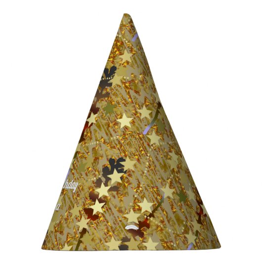 Abstract Stencil Art Sparkling Pattern Any Age Feesthoedjes (Rechts)