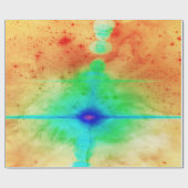 Abstract Ster Explosion Wrapping Paper Cadeaupapier (Vlak)