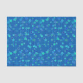 Abstract sterrenbeeld, kobaltblauw tissuepapier (Voorkant)