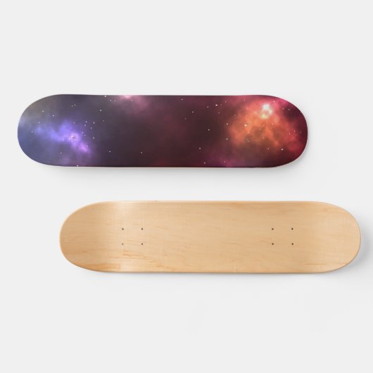 Abstract sterrenstelsel Constellaties Digitale kun Persoonlijk Skateboard (Horizontaal)