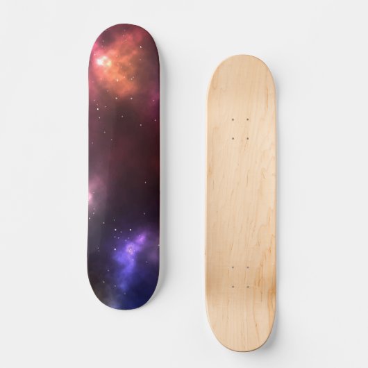 Abstract sterrenstelsel Constellaties Digitale kun Persoonlijk Skateboard (Voorkant)