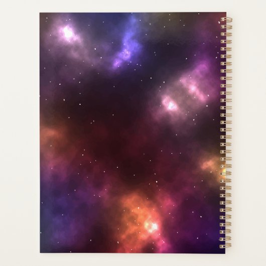 Abstract sterrenstelsel Constellaties Digitale kun Planner (Achterkant)