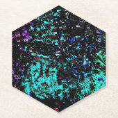 Abstract sterrenstelsel Papier coaster, donkere te Kartonnen Onderzetters (Voorkant)