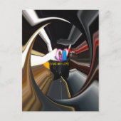 Abstract Stilleven Thee Mok Kantoor Briefpapier Ku Briefkaart (Voorkant)