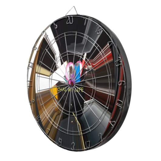 Abstract Stilleven Thee Mok Kantoor Briefpapier Ku Dartbord (Voorkant Rechts)