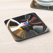 Abstract Stilleven Thee Mok Kantoor Briefpapier Ku Drankjes Onderzetter (Linkerzijde)