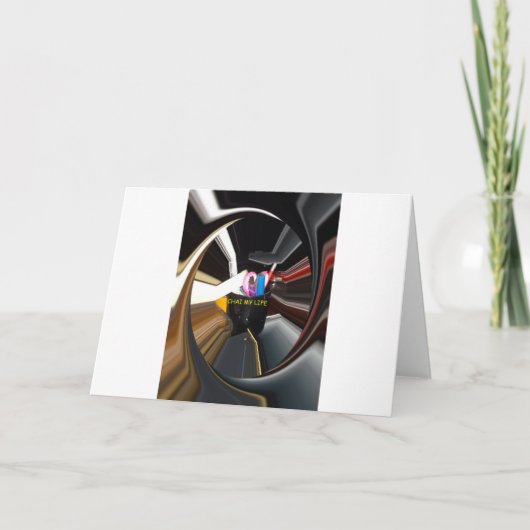 Abstract Stilleven Thee Mok Kantoor Briefpapier Ku Kaart (Voorkant)