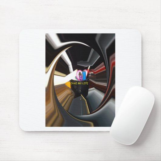 Abstract Stilleven Thee Mok Kantoor Briefpapier Ku Muismat (Met muis)