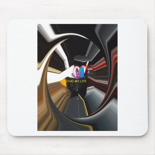 Abstract Stilleven Thee Mok Kantoor Briefpapier Ku Muismat (Voorkant)