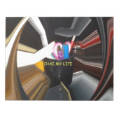 Abstract Stilleven Thee Mok Kantoor Briefpapier Ku Notitieblok (Voorkant)