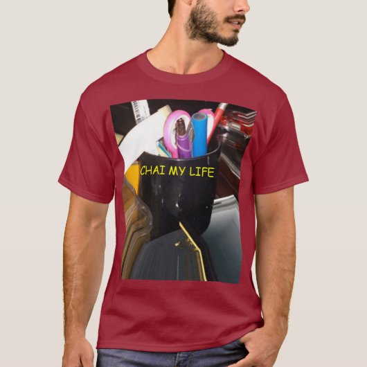 Abstract Stilleven Thee Mok Kantoor Briefpapier Ku T-shirt (Voorkant)