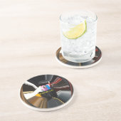 Abstract Stilleven Thee Mok Kantoor Briefpapier Ku Zandsteen Onderzetter (Zijkant)