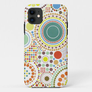 Abstract stip en cirkelsiphone4 hoesje