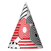 Abstract: Stippen & Strepen Feesthoedjes (Links)