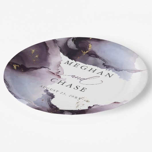 Abstract Stof Mauve Amethyst Papieren Bord (Gekanteld)