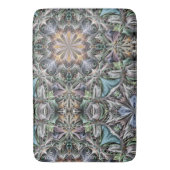 Abstract Stoffig Succulent Garden Rosette Pattern Badmat (Voorkant Verticaal)