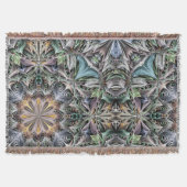 Abstract Stoffig Succulent Garden Rosette Pattern Deken (Voorkant)