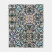 Abstract Stoffig Succulent Garden Rosette Pattern Fleece Deken (Voorkant)