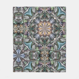 Abstract Stoffig Succulent Garden Rosette Pattern Fleece Deken