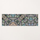 Abstract Stoffig Succulent Garden Rosette Pattern Yogamat (Voorkant (horizontaal))