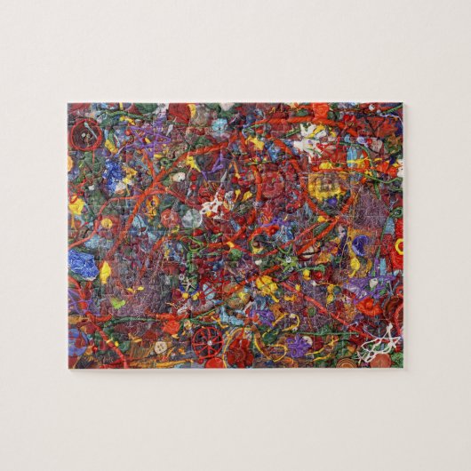 Abstract - Stofverf - Gezond Verstand Legpuzzel (Horizontaal)