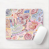 Abstract - Stofverf - Stedelijke Samenleving Muismat (Met muis)