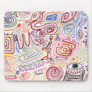 Abstract - Stofverf - Stedelijke Samenleving Muismat