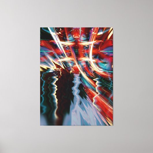 Abstract Storm Art Wrapped Canvas Afdruk (Voorkant)