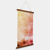 Abstract Storm Moon Waterverf Hanging Tapestry Hangend Wandkleed (Gebogen)