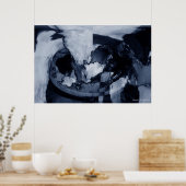 Abstract Storm Poster (Keuken)