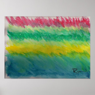 Abstract - Storm voor de kalm Poster
