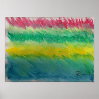 Abstract - Storm voor de kalm Poster