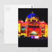 Abstract straatstation Flinders Briefkaart (Voorkant / Achterkant)