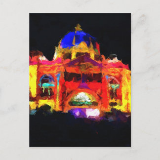 Abstract straatstation Flinders Briefkaart