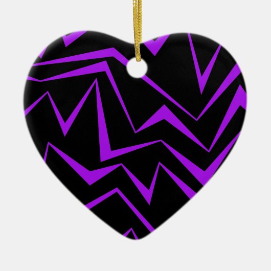 Abstract, strak, levendig geometrisch zigzagpatroo keramisch ornament (Voorkant)