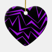 Abstract, strak, levendig geometrisch zigzagpatroo keramisch ornament (Achterkant)