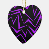 Abstract, strak, levendig geometrisch zigzagpatroo keramisch ornament (Links)
