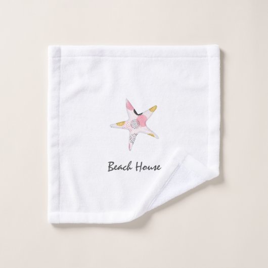 Abstract strand Bad Handdoek (Wasdoekje)