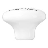  Abstract strand Keramische Knop (Zijkant)