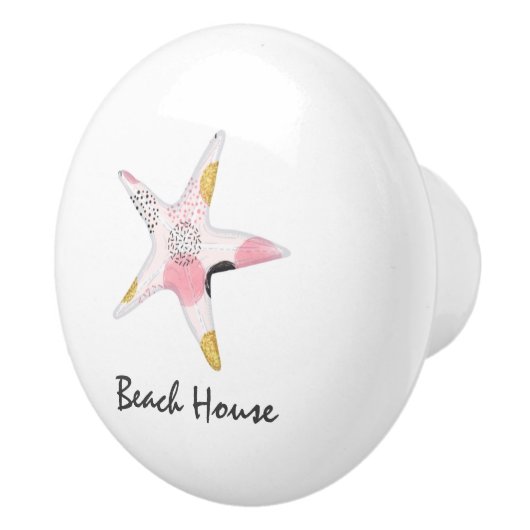  Abstract strand Keramische Knop (Rechts)