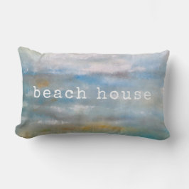 Abstract strand kust oceaanwolken schilderen kussen