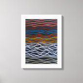 Abstract Strand Schilderij van Alfred Fox Canvas Afdruk (Voorkant)