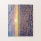 Abstract strand Sunset Art Puzzel Legpuzzel (Verticaal)