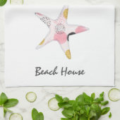  Abstract strand Theedoek (Gevouwen)