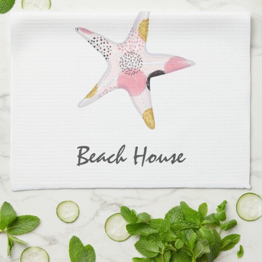  Abstract strand Theedoek (Gevouwen)