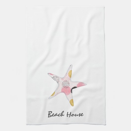  Abstract strand Theedoek (Verticaal)