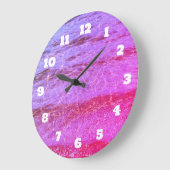 Abstract strand zwembad water roze patroon grote klok (Hoek)