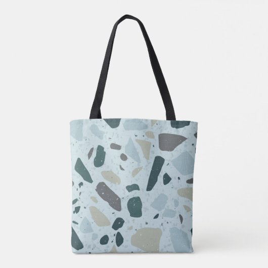 Abstract strandtas tote bag (Achterkant)